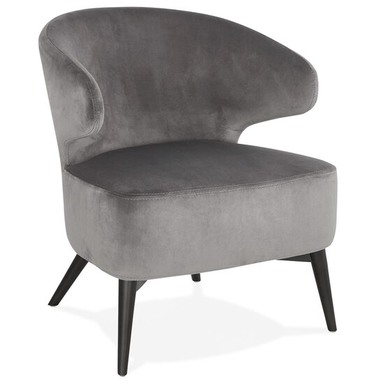 Maysun - Design Fauteuil- MEGAN Grijs - Zwart