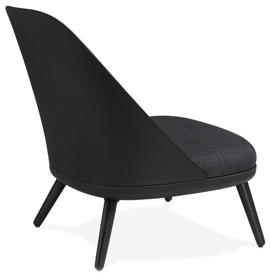 Maysun - Design Fauteuil- KAJAL Zwart - Donkergrijs