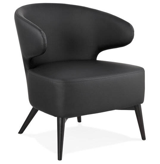 Maysun - Design Fauteuil- MILEY Zwart - Zwart