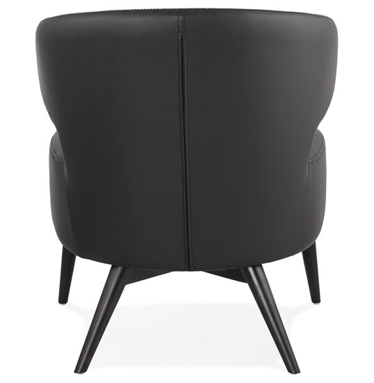 Maysun - Design Fauteuil- MILEY Zwart - Zwart