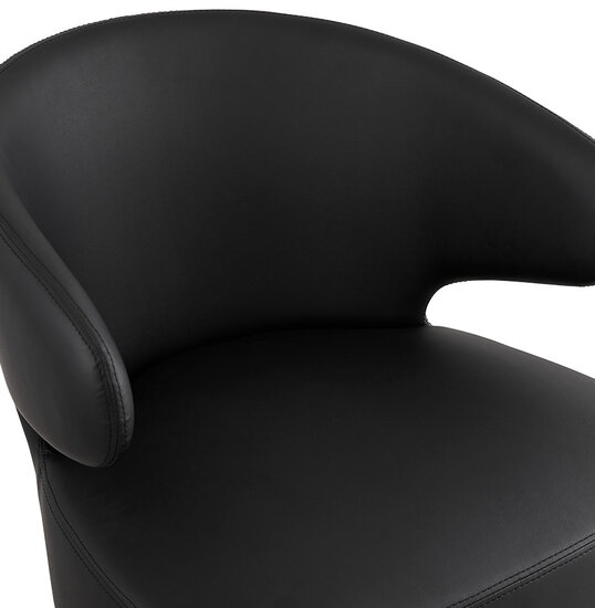 Maysun - Design Fauteuil- MILEY Zwart - Zwart