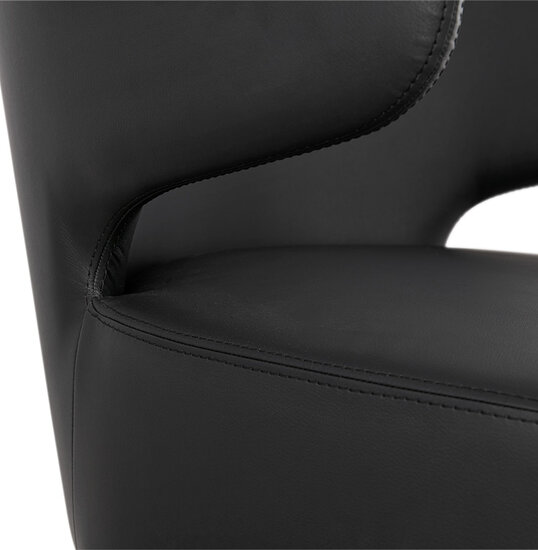 Maysun - Design Fauteuil- MILEY Zwart - Zwart