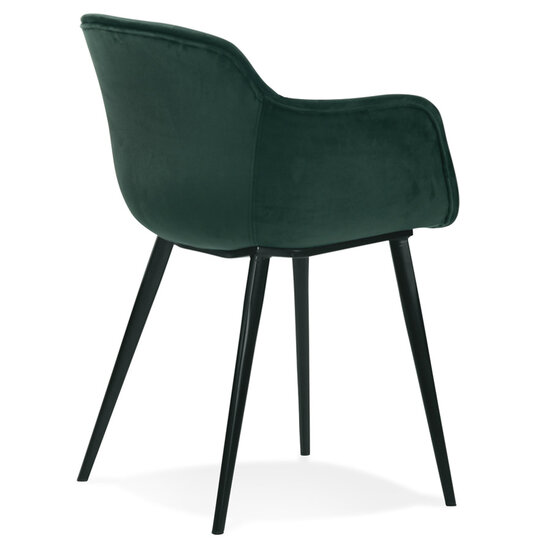 Maysun - Design Stoel - LOREEN Groen - Zwart