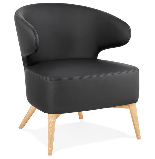 Maysun - Design Fauteuil - MILEY Zwart - Naturel