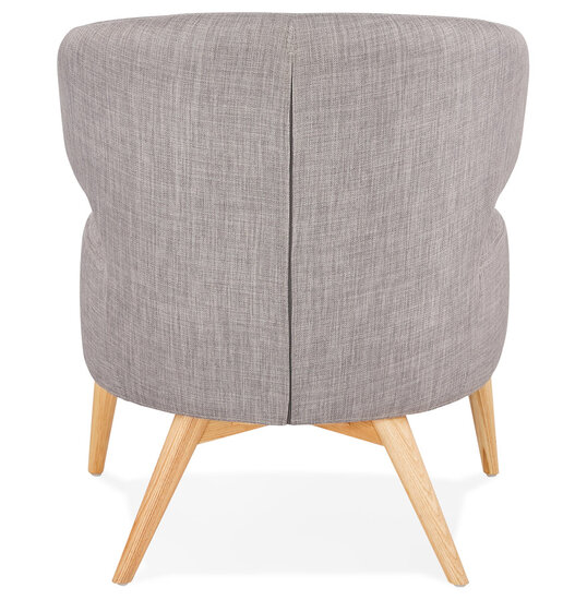 Maysun - Design Fauteuil - MILLY Grijs - Naturel