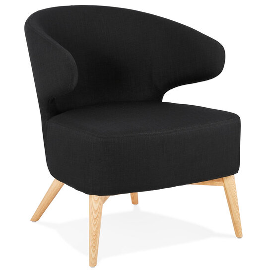 Maysun - Design Fauteuil - MILLY Zwart - Naturel