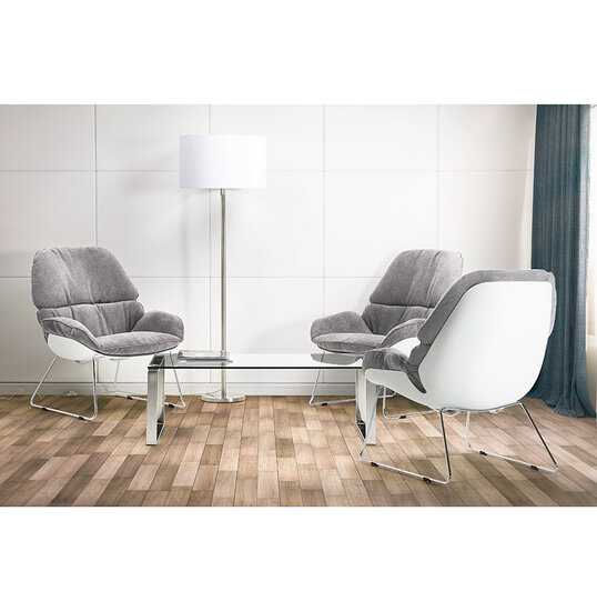 Maysun - Design Fauteuil - SHELLEY Lichtgrijs