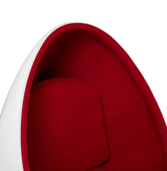 Maysun - Design Fauteuil - UFO Wit - Rood