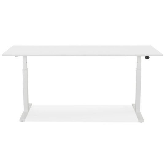 Maysun - Elektrisch Zit-Sta Bureau - DUNCAN Wit - Wit 160x80cm