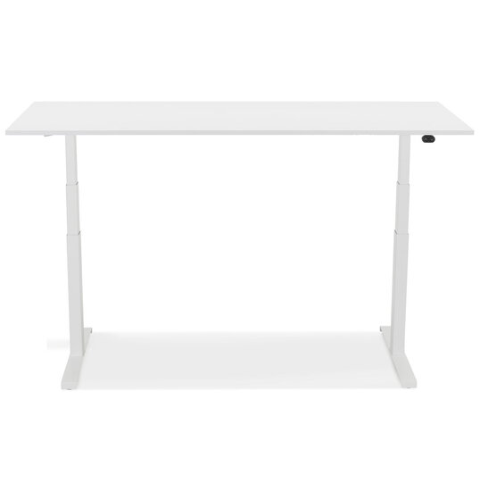 Maysun - Elektrisch Zit-Sta Bureau - DUNCAN Wit - Wit 160x80cm