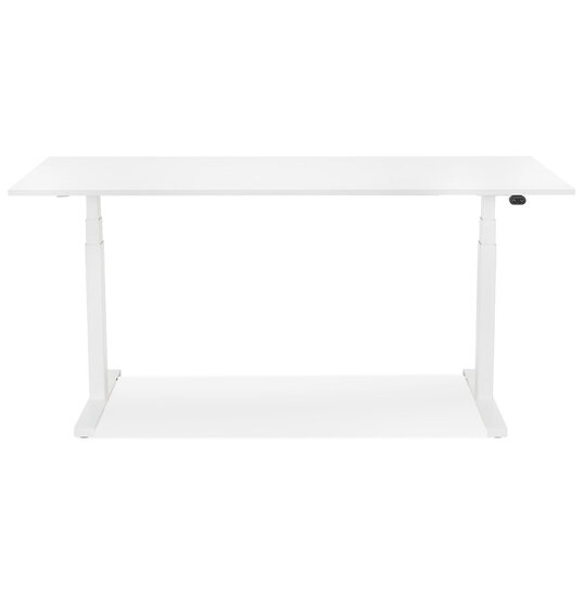 Maysun - Elektrisch Zit-Sta Bureau - DUNCAN Wit - Wit 140x70cm