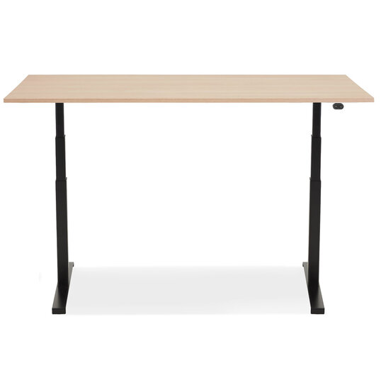 Maysun - Elektrisch Zit-Sta Bureau - DUNCAN Naturel - Zwart 140x70cm