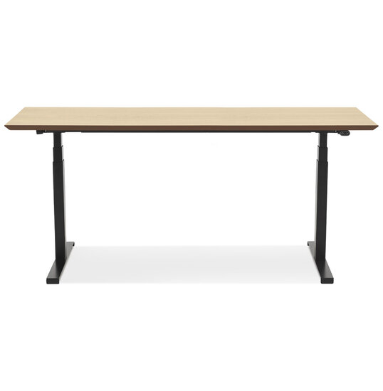 Maysun - Elektrisch Zit-Sta Bureau - COMFORT Naturel - Zwart 180x90cm