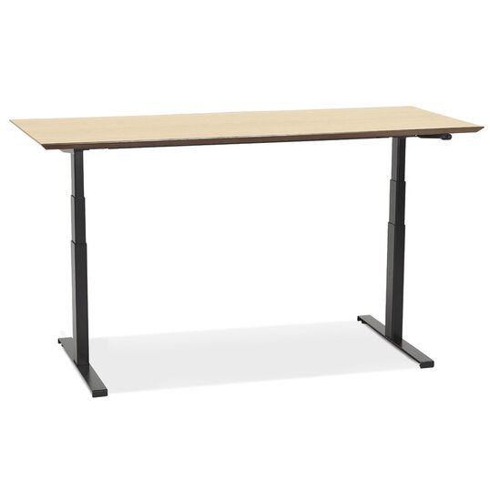 Maysun - Elektrisch Zit-Sta Bureau - COMFORT Naturel - Zwart 180x90cm