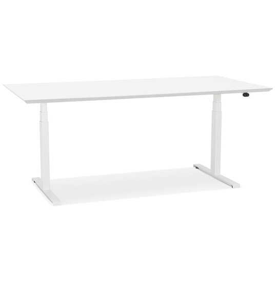 Maysun - Elektrisch Zit-Sta Bureau - COMFORT Wit - Wit 180x90cm