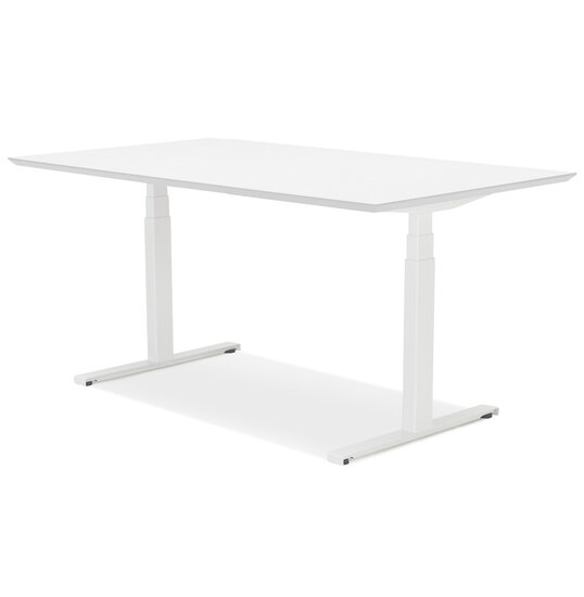 Maysun - Elektrisch Zit-Sta Bureau - COMFORT Wit - Wit 150x70cm