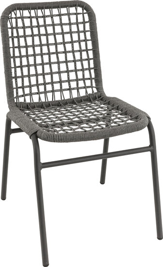 Maysun Gastro - Terrasstoel FIORI  - Aluminium Frame Antraciet - Wicker - Antraciet