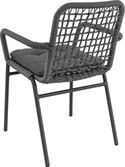 Maysun Gastro - Terrasstoel FIORI F - Aluminium Frame Antraciet - Wicker - Antraciet