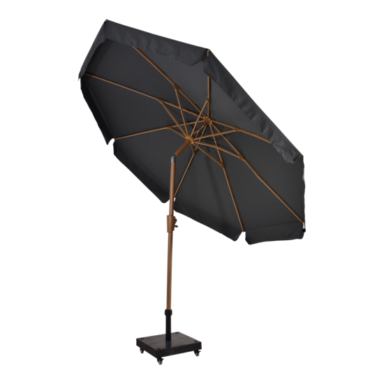 Outdoor Living - Parasol Libra houtlook grijs &Oslash;3mtr