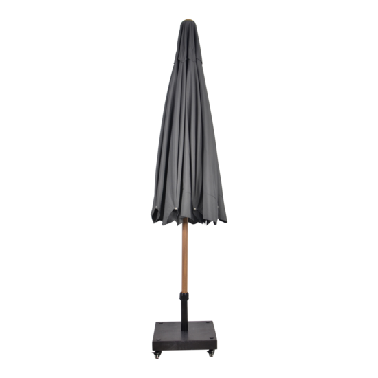 Outdoor Living - Parasol Libra houtlook grijs &Oslash;3mtr