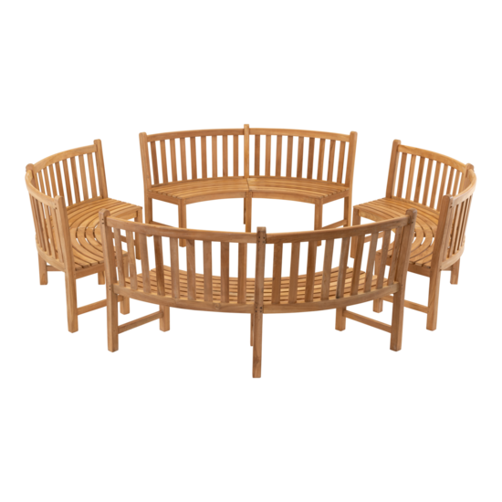 Outdoor Living - Bank teak Round 200cm