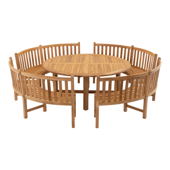 Outdoor Living - Bank teak Round 200cm