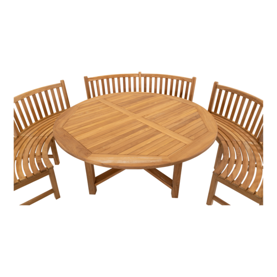 Outdoor Living - Bank teak Round 200cm