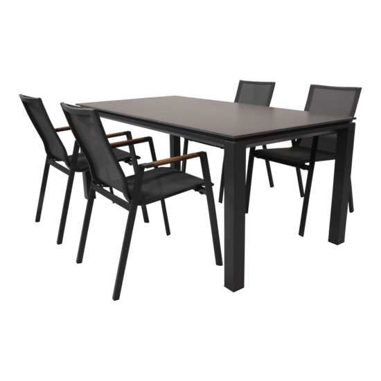 i.c.m Outdoor Living - Tafel Monaco Negro 180x90cm