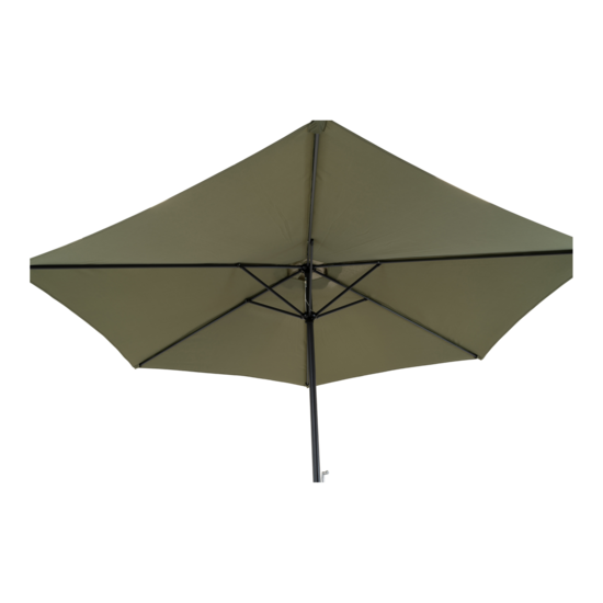 Outdoor Living - Parasol Gemini Olijfgroen &Oslash;3mtr