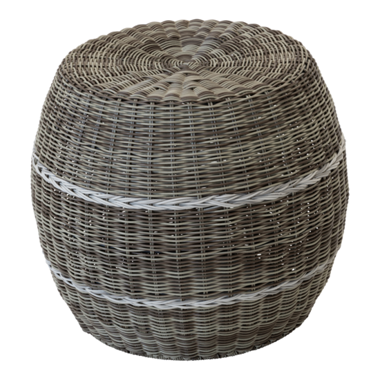 Outdoor Living - Poef Laos wicker beige &oslash;46x40cm