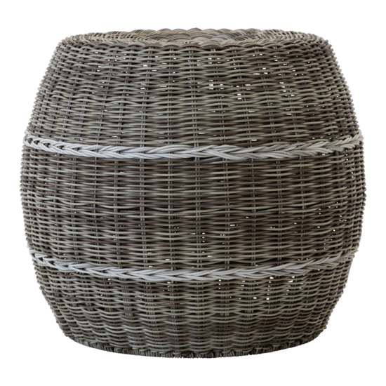 Outdoor Living - Poef Laos wicker beige &oslash;46x40cm