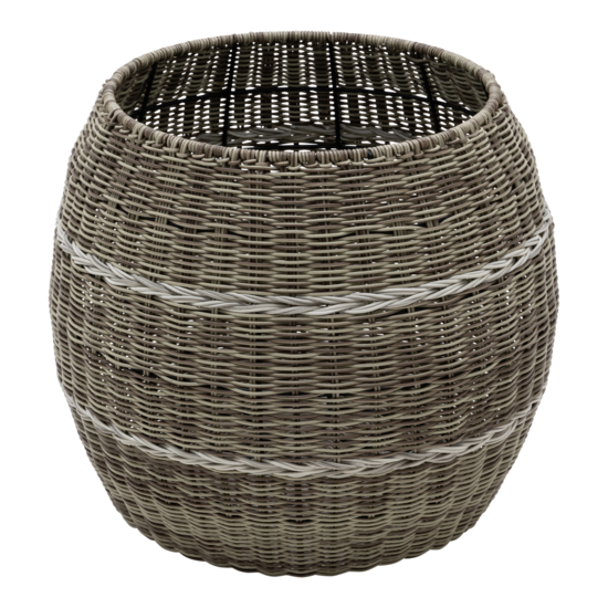 Outdoor Living - Poef Laos wicker beige &oslash;46x40cm