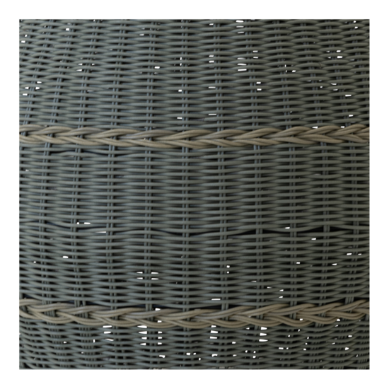 Outdoor Living - Poef Laos wicker groen &oslash;46x40cm