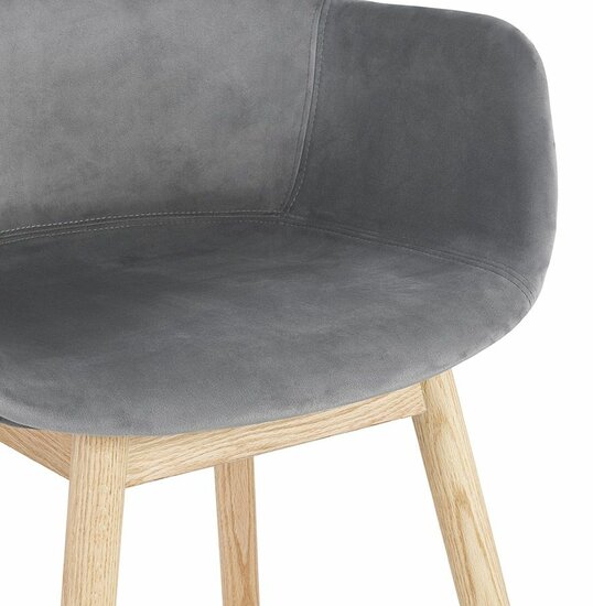 Maysun - Design Stoel - FRIDA Grijs - Naturel