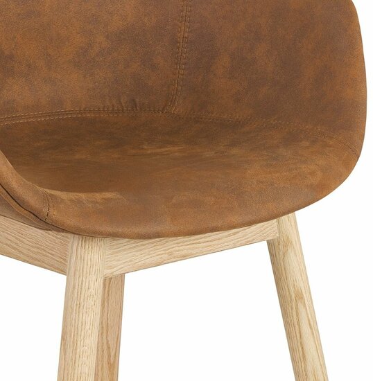 Maysun - Design Stoel - RUPERT Bruin - Naturel