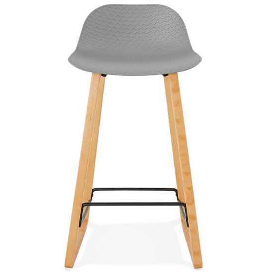 Halfhoge kruk &#039;MAKI MINI&#039; grijs Scandinavische stijl