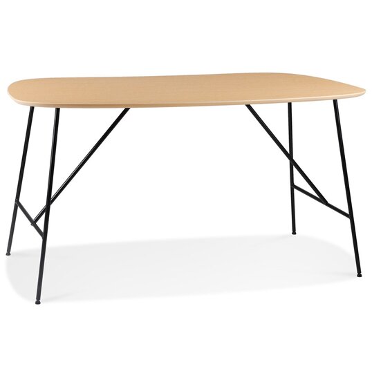 Kleine tafel/bureau &#039;FIONA&#039; van natuurkleurig eikenhout