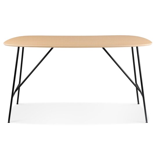 Kleine tafel/bureau &#039;FIONA&#039; van natuurkleurig eikenhout