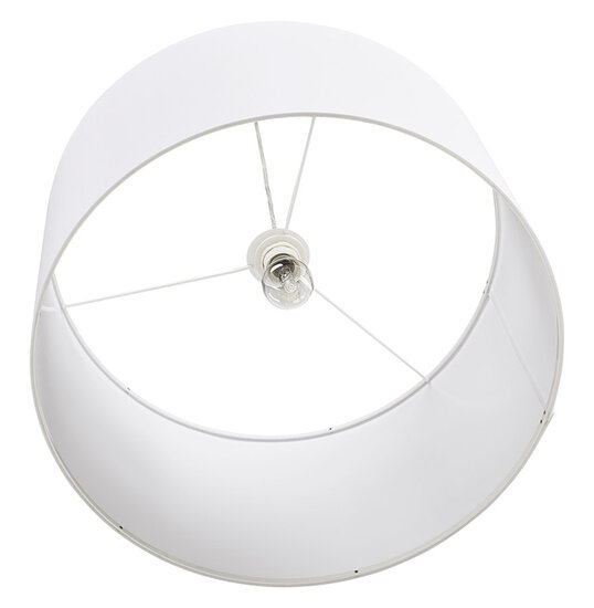 Ronde hanglamp &#039;BUNGEE&#039; met witte lampenkap