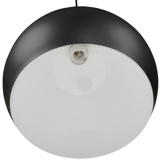 Zwarte bolvormige design hanglamp &#039;DOUGLAS&#039;