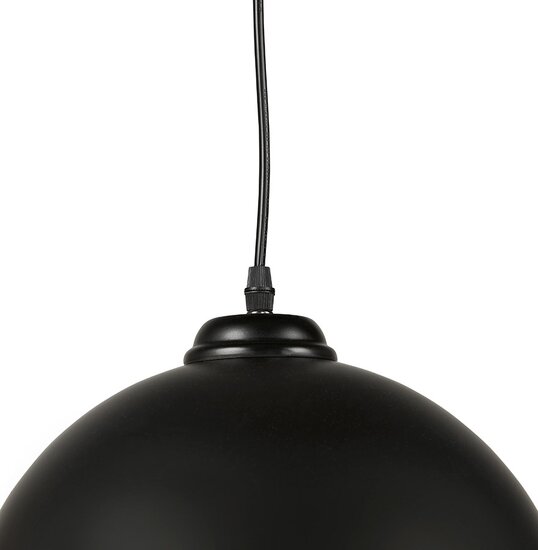 Zwarte bolvormige design hanglamp &#039;DOUGLAS&#039;