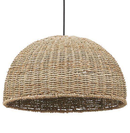 Natuurkleurige hanglamp &#039;ATLANTICO&#039; van zeegras