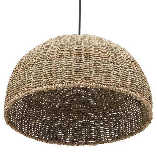 Natuurkleurige hanglamp &#039;ATLANTICO&#039; van zeegras