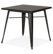 Maysun - Industri&euml;le Eettafel - CAYA Zwart 76X76 CM