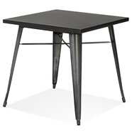 Maysun - Industri&euml;le Eettafel - CAYA Donkergrijs 76X76 CM