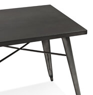 Maysun - Industri&euml;le Eettafel - CAYA Donkergrijs 76X76 CM