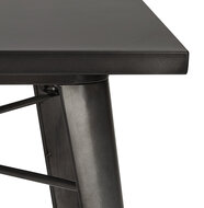 Maysun - Industri&euml;le Eettafel - CAYA Donkergrijs 76X76 CM