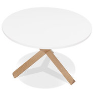 Maysun - Design Eettafel - LIZZIE Wit &Oslash; 120 CM