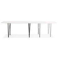 Maysun - Design Eettafel - DIONE Wit-Zwart 170(270)X100 CM