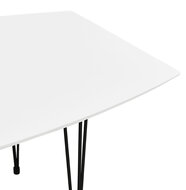 Maysun - Design Eettafel - DIONE Wit-Zwart 170(270)X100 CM